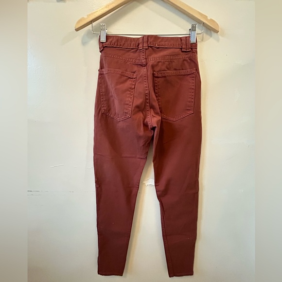 Brown Cigarette Pants (American Apparel) - Picture 2 of 4